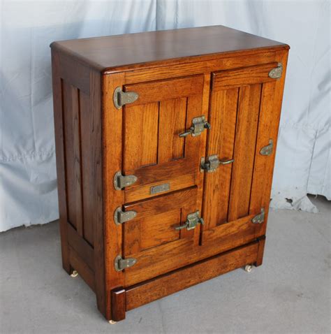 vintage ice box cabinet